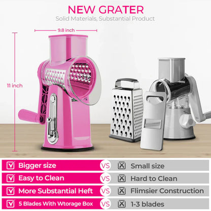 5 in 1 Gourmet Rotary Cheese Grater