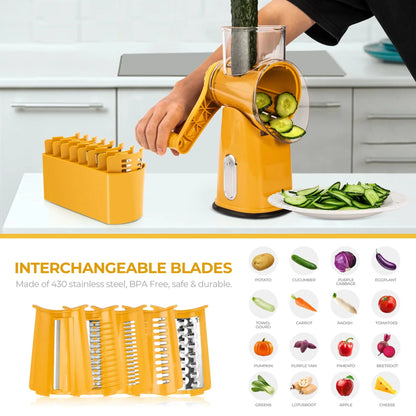 5 in 1 Gourmet Rotary Cheese Grater