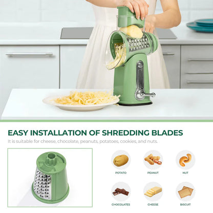 5 in 1 Gourmet Rotary Cheese Grater