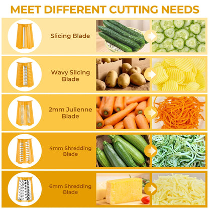 5 in 1 Gourmet Rotary Cheese Grater