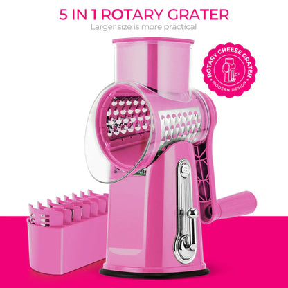 5 in 1 Gourmet Rotary Cheese Grater