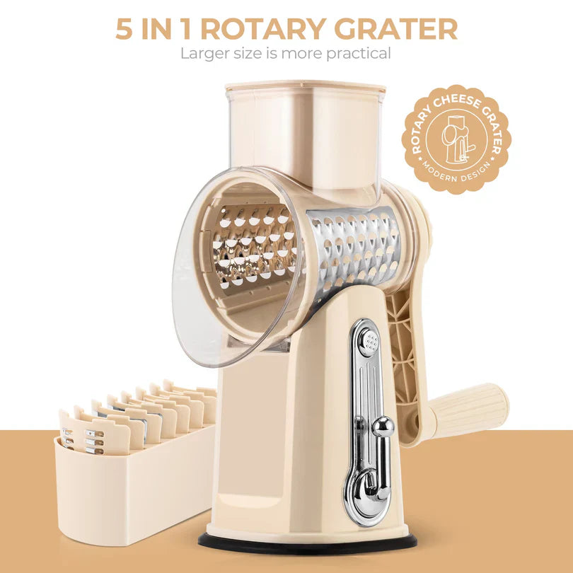 5 in 1 Gourmet Rotary Cheese Grater