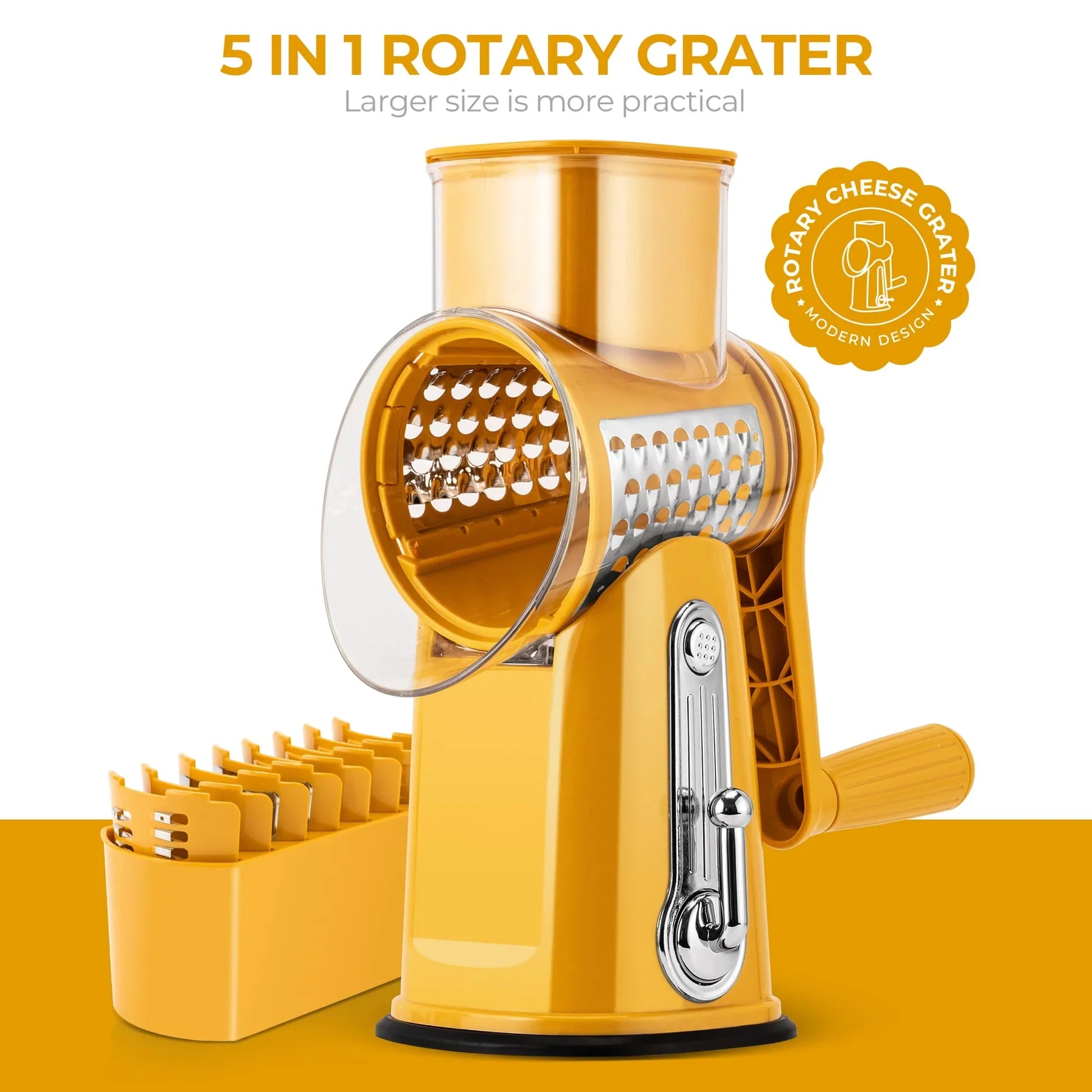 5 in 1 Gourmet Rotary Cheese Grater